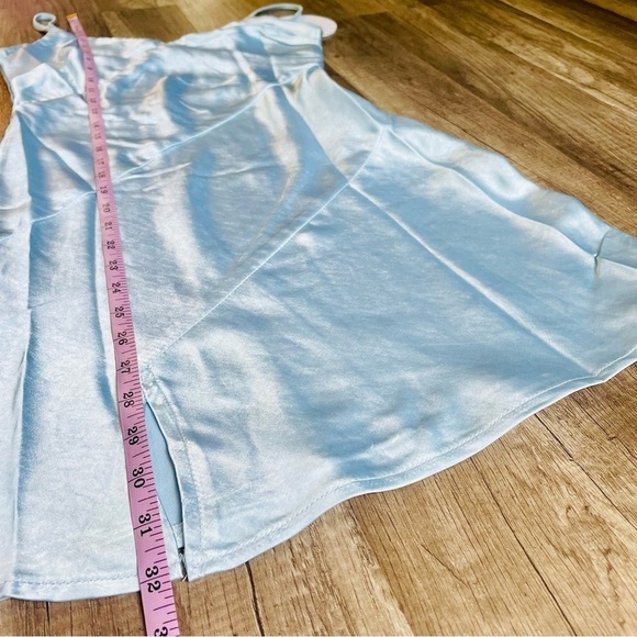 Princess Polly Recycled Fibers Maliha Mini Dress Blue Size 4 NWT NEW! - Picture 11 of 12